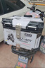 星騎俠裂行pcx160摩托車尾箱uy125uu鋁合金尾箱巧格i電動(dòng)車小牛n1后備箱 45L黑色版花+靠+車貼+不銹鋼底座 曬單實(shí)拍圖