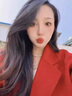 皮爾卡丹（pierre cardin）紅色雙面羊絨大衣女中長款2025新款秋冬顯瘦雙排扣西裝領(lǐng)毛呢外套 安可拉紅 L 曬單實(shí)拍圖