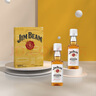 金賓（Jim Beam）白占邊小酒伴禮盒調(diào)和型威士忌波本美國(guó)肯塔基州洋酒50ml*2 曬單實(shí)拍圖