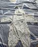 巴厘小豬寶寶夏季衣服男寶短袖薄款女寶天竹棉紗哈衣爬服新生嬰兒連體衣 水中精靈-藍(lán) 66cm 曬單實(shí)拍圖