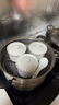 京東京造 燉盅 陶瓷湯碗蒸蛋燕窩輔食碗家用帶蓋贈勺子純白260ml 曬單實(shí)拍圖