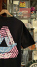 PALACE【陳冠希王一博同款】三角形潮牌T恤印花圓領(lǐng)短袖寬松 男女同款 黑色 S 曬單實(shí)拍圖