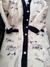 草景家孕婦睡衣秋冬季待產(chǎn)裙空氣棉月子服帶胸墊醫院進(jìn)產(chǎn)房大碼哺乳睡裙 QSY2655# XL碼 (推薦體重120-135斤左右) 曬單實(shí)拍圖
