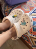 卡駱馳（CROCS）貝雅兒童洞洞鞋男女童戶(hù)外包頭沙灘鞋拖鞋/207013/207012 深藍色-410 26 (155mm) 曬單實(shí)拍圖
