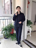 緹米媗中年媽媽秋裝運(yùn)動(dòng)服套裝洋氣中老年女2025春秋外套休閑時(shí)尚三件套 寶藍(lán)色（時(shí)尚三件套） 2XL 建議穿118-130斤 曬單實(shí)拍圖
