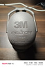3M X5A隔音耳罩 降噪隔音防噪音 黑色可旋轉37db 1副裝 曬單實(shí)拍圖