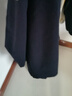 無印良品（MUJI）女式易干彈力泡泡紗輕便七分褲 褲子女款25年夏季女裝 BE1VSA5S 藏青色 M （160/66A） 曬單實拍圖