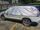纖驪（xianli）汽車(chē)遮陽(yáng)罩半罩車(chē)罩加厚防曬隔熱罩防雨雪半身套前擋罩汽車(chē)遮陽(yáng)擋 越野半身罩【留言備注車(chē)型】銀色 曬單實(shí)拍圖
