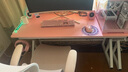 馬塞洛（MASAILUO） 電腦桌電競桌子臺式家用情侶雙人游戲桌直播桌一體電競桌椅套裝 少女粉（單桌）+RGB燈 單人款 長140寬60高74CM 曬單實拍圖