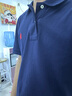 LAUREN RALPH LAUREN拉夫勞倫短袖polo衫男保羅小馬標(biāo)刺繡t恤男純棉商務(wù)休閑衣服男裝 寶藍(lán)色紅標(biāo) S 建議100-120斤 曬單實拍圖