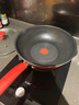 特福（Tefal）炒鍋家用不粘鍋佳溫紅心炒菜鍋煎炒鍋平底鍋電磁爐燃?xì)庠钔ㄓ贸村?紅心不粘煎炒鍋【帶蓋】 28cm 曬單實(shí)拍圖