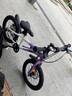 鳳凰兒童自行車兒童山地學(xué)生車小孩單車帶輔助輪3-6-10-12歲小中大童 烏梅紫丨單速輻條輪+雙碟剎+禮包 16寸 曬單實拍圖