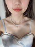 迪后（Dirholl）強光珍珠海藍寶項鏈女鎖骨鏈輕奢年輕生日情人節(jié)禮物送女友老婆 強光珍珠項鏈【順豐極速達】 曬單實拍圖