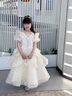 思妙星兒童生日宴禮服花童公主裙女童小主持人合唱走秀鋼琴演奏演出服夏 香檳色_01 130 曬單實(shí)拍圖