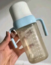 小土豆（potato）兒童水杯大寶寶吸管奶瓶PP水杯9個(gè)月以上帶重力球 300ml萌動(dòng)綠 曬單實(shí)拍圖