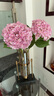 黛莉森仿真花假花高檔3D大繡球擺設客廳電視柜餐桌花落地裝飾品花卉擺件 3枝淺紫 曬單實(shí)拍圖