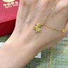 中國黃金（CHINA GOLD）黃金項鏈足金福字招財馬項鏈馬上有錢送女友老婆生日七夕禮物 生肖馬項鏈 曬單實拍圖