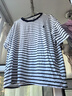 POLO SPORT美國拉夫勞倫條紋短袖t恤女夏顯瘦小眾正肩上衣 白色條紋 XL 120-150斤 曬單實(shí)拍圖