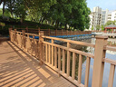塑木護欄圍欄戶(hù)外景觀(guān)河道立柱欄桿景區公園步棧道防腐木扶手定做 塑木護欄-請咨詢(xún)客服 曬單實(shí)拍圖