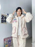 韞舜睡衣女秋冬季加絨加厚2024年款拉鏈卡通法蘭絨冬天家居服秋衣套裝 美樂(lè )迪L[100-120斤] 曬單實(shí)拍圖