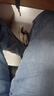 森馬[森柔牛仔]牛仔褲女顯高長褲春秋遮肉闊腿褲港風109524124005 曬單實拍圖