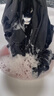AEMAPE杭州大牌真絲襯衫女夏裝薄款七分袖小衫大碼寬松遮肚子桑蠶絲上衣 黑色 XL [127-137斤] 曬單實(shí)拍圖