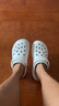 卡駱馳（crocs）經(jīng)典云朵clog洞洞鞋女鞋戶外涼鞋拖鞋厚底涼拖 206750-100 W7 曬單實(shí)拍圖