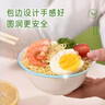 星坊一次性碗 稻殼湯碗飯碗野餐可降解大號(hào)圓碗免洗餐具350ml50只裝 曬單實(shí)拍圖