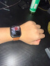 istrap蘋果手表表帶真皮愛馬仕同款牛皮適用apple watch表帶S10/9/8/7/6/5/SE男女士iWatch ultra2手表帶 淺棕白線丨黑色配件 44/45/46MM表盤【適用Wat 曬單實拍圖