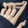 芯奢輕奢S925純銀戒指女表白求婚戒子尾戒指中秋情人節送女朋友禮物 摯愛(ài)戒指 曬單實(shí)拍圖