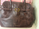 CHARLES&KEITH25秋新品大容量腰帶式手提單肩托特包生日禮物CK2-30271614 Distressed Coffee咖啡色 XL 曬單實(shí)拍圖