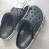 crocs卡駱馳洞洞鞋貝雅卡駱班輕便耐磨一腳蹬休閑鞋|205089 黑色/白色-066 40 (250mm) 曬單實(shí)拍圖