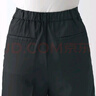 無(wú)印良品（MUJI）女式 萊賽爾纖維 短褲 褲子 休閑褲 夏天 女裝 BEC11C3S 黑色 XS 曬單實(shí)拍圖