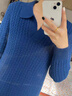 皮爾卡丹春秋季羊毛衫女羊毛連衣女中長(zhǎng)款厚針織打底衫女 米色 M 【建議85-100斤】 曬單實(shí)拍圖