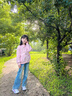 小豬彼特兒童春秋套裝早秋洋氣兩件套大童2025新款秋季牛仔褲女童時髦秋裝 4907米色13038淺藍色【套裝】 120 cm 曬單實拍圖