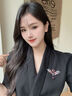 歐本赫?benheart丹麥琉璃之翼胸針高檔男女翅膀小眾輕奢設計感別針禮物 胸針-琉璃之翼  凝光紫 曬單實(shí)拍圖