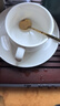 友來(lái)福陶瓷咖啡杯 歐式簡(jiǎn)約白色拉花咖啡杯套裝220ml大容量馬克杯 曬單實(shí)拍圖