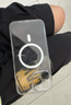倍思 適用蘋(píng)果14手機殼磁吸充電 iPhone14保護套高端Magsafe磁吸殼超薄氣囊防摔手機殼男女款 透明 曬單實(shí)拍圖