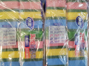 妙潔 海綿百潔布 16片 洗碗海棉 去油污四色分用廚房抹布家用神器 曬單實(shí)拍圖