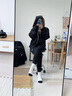 NAIER襪子女春秋款薄款女士中筒襪卡通女襪吸濕透氣青少年女生棉襪 【五雙裝】黑白小狗 均碼 曬單實(shí)拍圖
