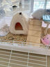 智宙倉鼠窩冬天倉鼠棉窩花枝鼠睡窩倉鼠躲避屋金絲熊用品保暖松鼠棉窩 仿兔絨倉鼠窩米色【小號12*12cm】送掛鉤 曬單實(shí)拍圖