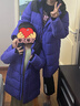 巴拉巴拉童裝兒童長(cháng)款羽絨服冬裝男童女童極寒戶(hù)外拼接撞色外套 夢(mèng)幻粉(白鴨絨)60308 130 （充絨量158g） 曬單實(shí)拍圖