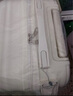 甄芝夢多功能行李箱萬向輪男女拉桿箱學生密碼箱大容量旅行箱拉鏈款皮箱 牛奶白【升級多功能】 20英寸 【登機箱】 曬單實拍圖
