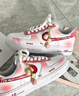 耐克（NIKE）球鞋定制 Air Force 1AF1空軍一號 淺墨染指 玫瑰情話 男女鞋 玫瑰情話 定制款不支持退換  37 .5 全新正品 假一賠十 曬單實拍圖