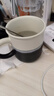 瓷魂陶瓷咖啡杯子喝水杯 帶把馬克杯大容量牛奶杯 蒼藍漸變圓把馬克杯 曬單實(shí)拍圖
