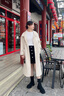 卓詩(shī)尼粗跟襪靴短靴女2025秋冬新款彈力靴流蘇串珠女靴子瘦瘦靴絨面單靴 黑色-單里 37 曬單實(shí)拍圖