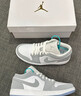 AJNIKER莆田純原高版本Air 喬1 AJ1 低幫籃球鞋煙灰芝加哥倒鉤運動(dòng)鞋 aj1 aj1low-灰白 40 曬單實(shí)拍圖