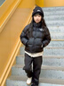 玲瓏北面1996兒童羽絨服TNF90白鴨絨700蓬松保暖男女寶寶外套 童裝黑白 下單送禮盒包裝 110 體重25-45斤 曬單實(shí)拍圖