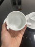 京東京造咖啡杯 景德鎮玲瓏陶瓷咖啡杯碟套裝白瓷馬克杯早餐杯子禮物150ml 曬單實(shí)拍圖