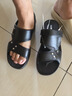 回力休閑涼鞋男款居家拖鞋戶(hù)外兩穿沙灘舒適透氣簡(jiǎn)約3B00 黑色  42  曬單實(shí)拍圖